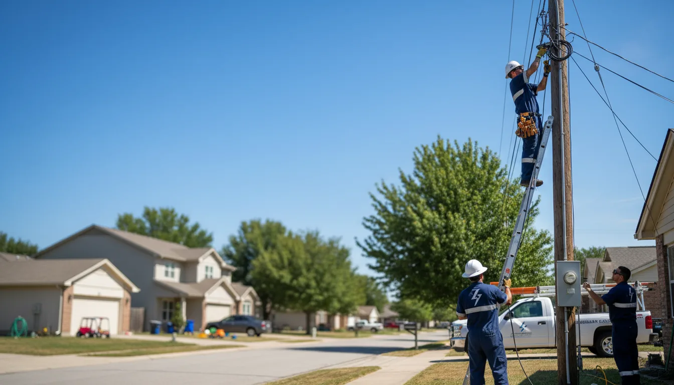 Residential electrician providing installation services in Offutt Afb, NE